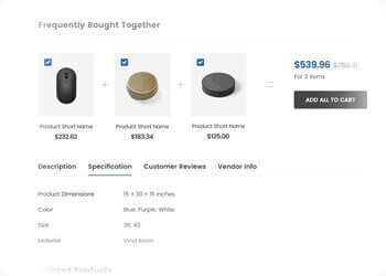 Frequently Bought - One of MegaMall main features